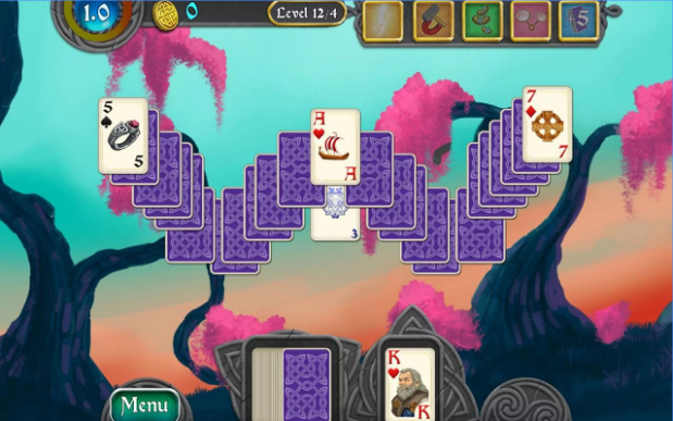 Gameplay screenshot from nordic storm solitaire for Android