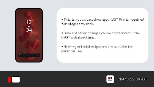 Gameplay screenshot from nothing 2 0 kwgt for Android
