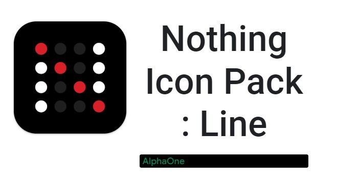 Nichts-Icon-Pack-Linie