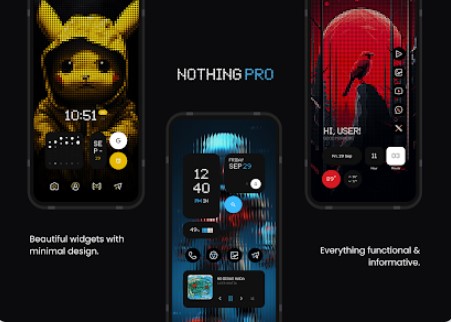 Gameplay screenshot from nothing pro kwgt for Android