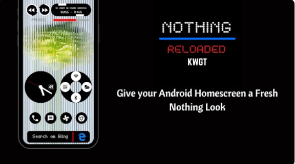 هیچ چیز دوباره بارگذاری شد kwgt 2 0 MOD APK Android