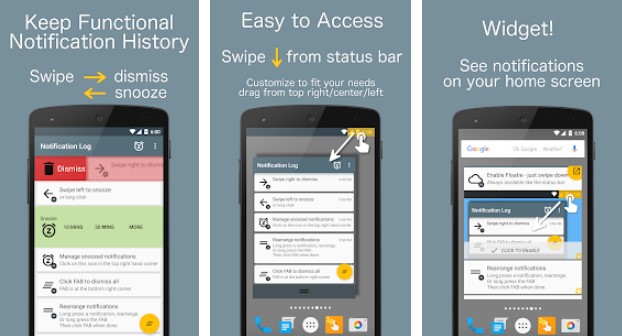 Gameplay screenshot from notif log pro for Android