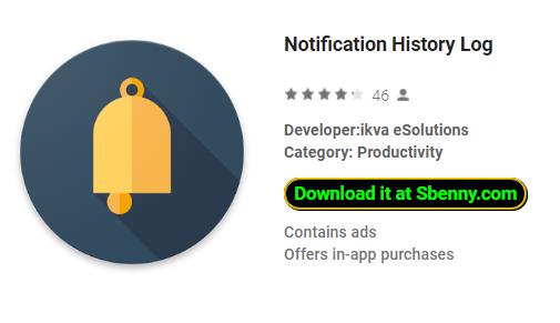 notification history log