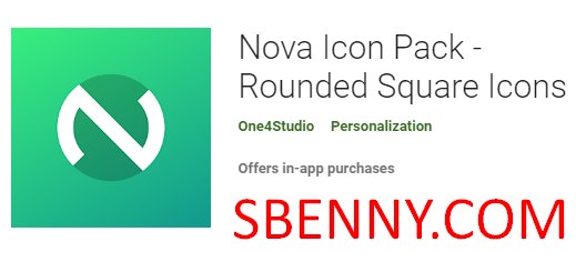 Nova Icon Pack abgerundete quadratische Icons