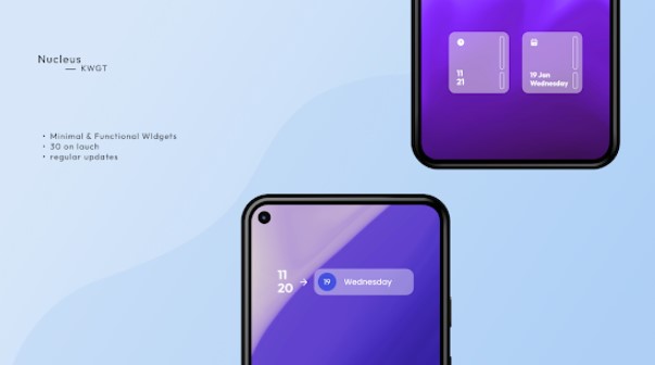 Gameplay screenshot from nucleus kwgt for Android