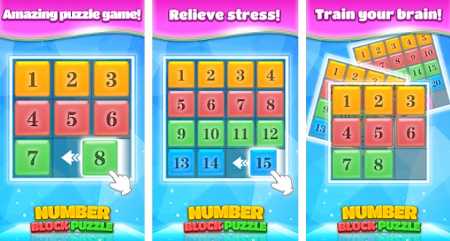Gameplay screenshot from number block puzzle for Android