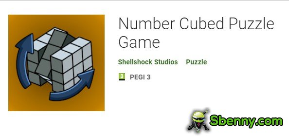 gioco di puzzle al cubo di numeri