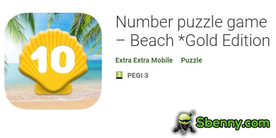 number puzzle game beach gold edition