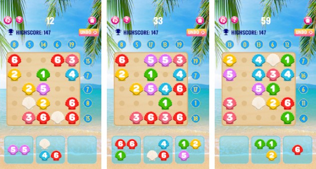 número juego de rompecabezas playa oro edición MOD APK Android