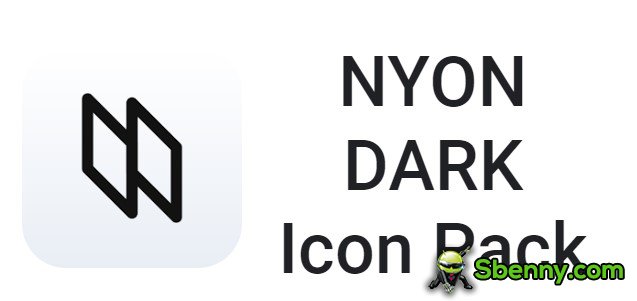 pacchetto di icone scuro di nyon