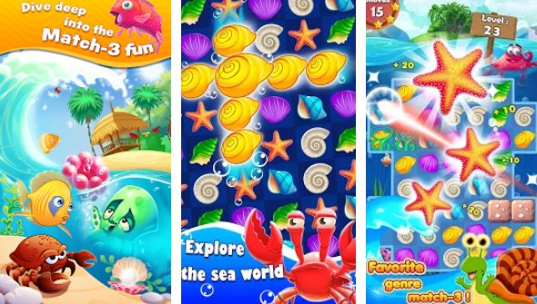 Gameplay screenshot from ocean blast mania for Android