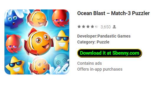 ocean blast match 3 puzzler