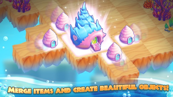 Gameplay screenshot from ocean merge for Android