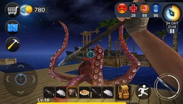 Gameplay screenshot from ocean survival for Android
