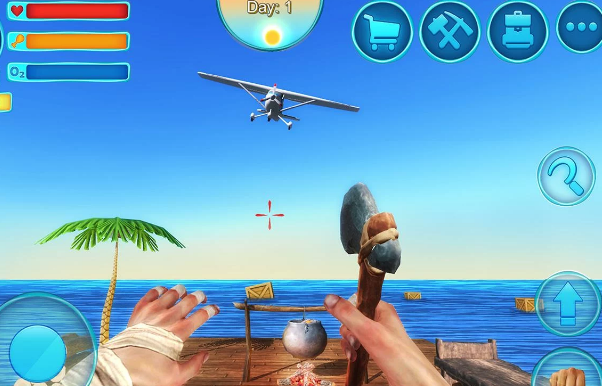 Gameplay screenshot from ocean survival 3d 2 for Android