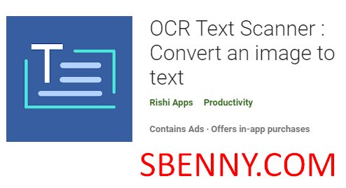 OCR-Textscanner konvertieren ein Bild in Text