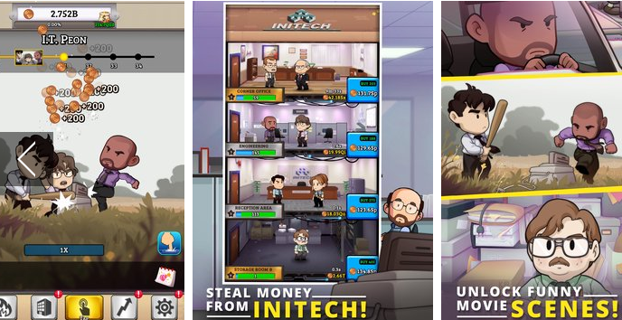 Gameplay screenshot from office space idle profits for Android