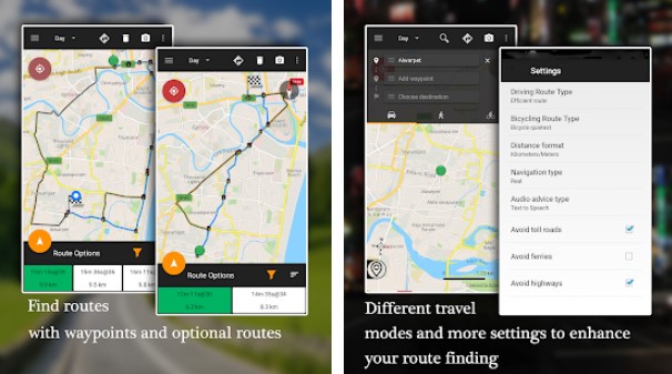 offline map navigation gps driving route MOD APK Android
