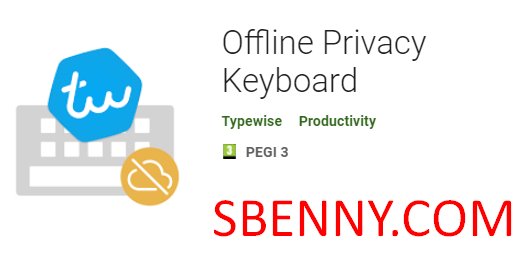 teclado de privacidade offline