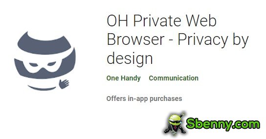 oh privacy del browser web privato in base alla progettazione