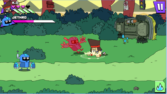 Gameplay screenshot from ok k o lakewood plaza turbo for Android