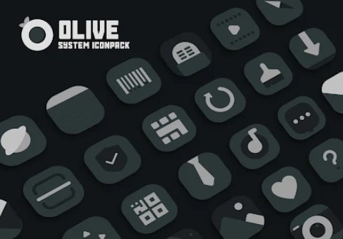 olive icon pack MOD APK Android