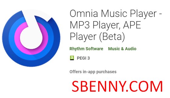 jogador de música omnia mP3 player ape player beta