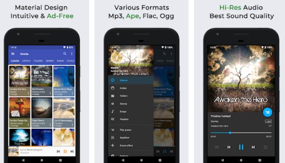 Gameplay screenshot from omnia music player mP3 player ape player beta for Android