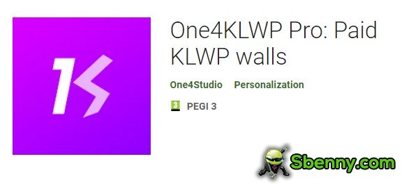 دیوارهای klwp one4klwp pro پرداخت شده