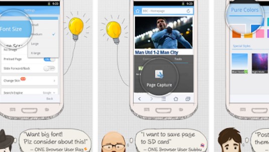 Gameplay screenshot from one browser for Android
