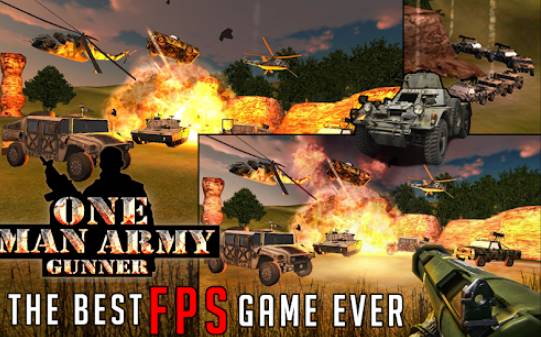 Gameplay screenshot from one man army gunner for Android