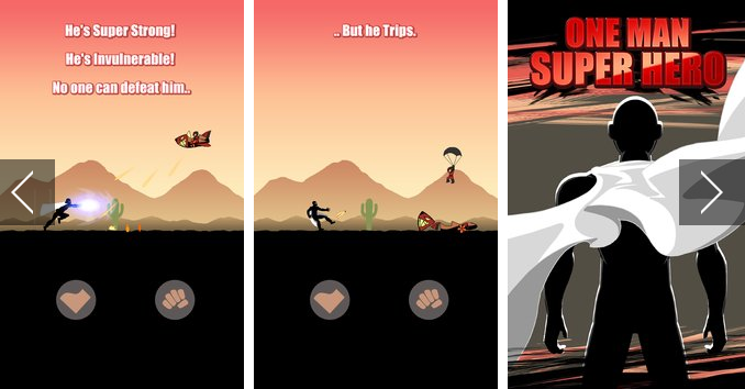 Gameplay screenshot from one man super hero for Android