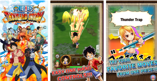 Gameplay screenshot from one piece thousand storm for Android