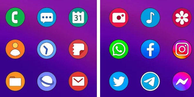 one ui circle icon pack MOD APK Android