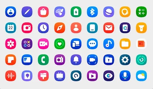 Gameplay screenshot from oneui 6 icon pack for Android