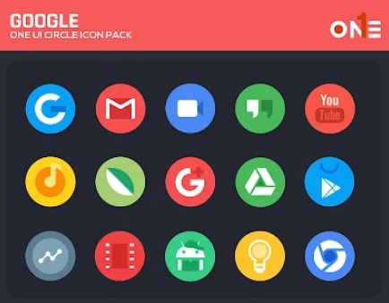 Gameplay screenshot from oneui circle icon pack for Android