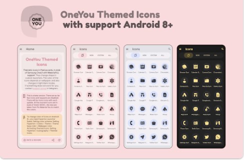 oneyou témájú ikoncsomag MOD APK Android