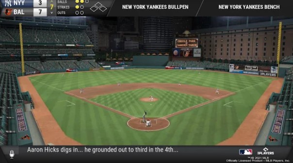 Gameplay screenshot from ootp baseball go for Android
