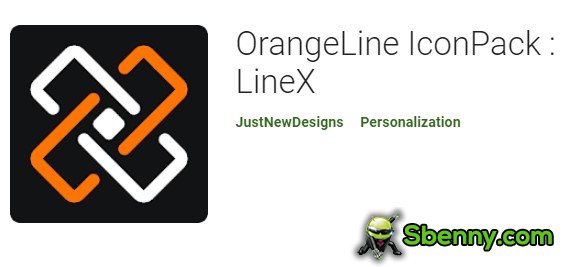 paquete de iconos de línea naranja linex