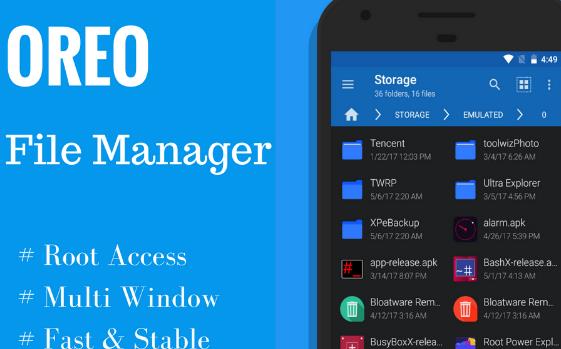 Gameplay screenshot from oreo file manager pro root for Android