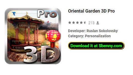 oriental garden 3d pro