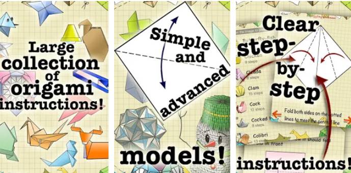 instruções de origami MOD APK Android