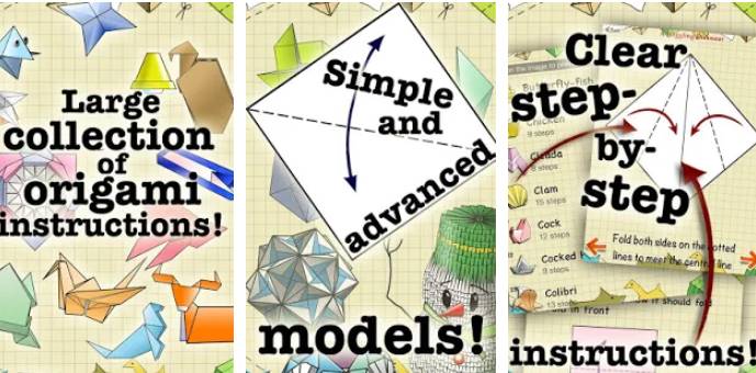 Gameplay screenshot from origami instructions for Android