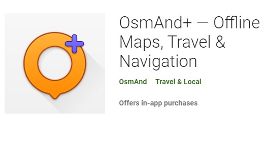 osmand+ offline maps travel and navigation