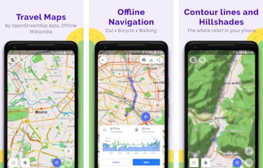 Gameplay screenshot from osmand+ offline maps travel and navigation for Android