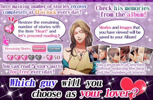 Gameplay screenshot from otome games english otoge love and revenge for Android