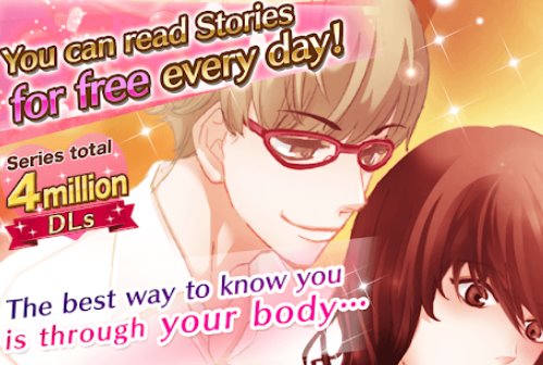 Gameplay screenshot from otome games free dating sim a slick romance for Android