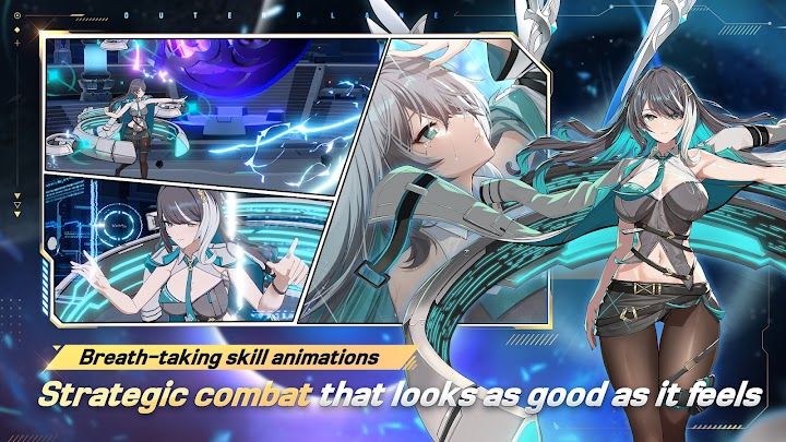 Gameplay screenshot from OUTERPLANE - Strategy Anime for Android
