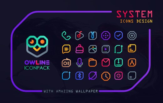 owline icon pack MOD APK Android