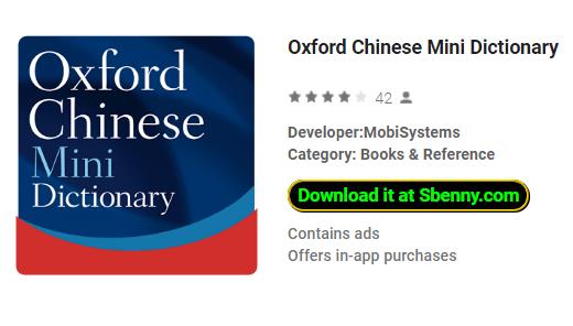 mini dizionario cinese di oxford